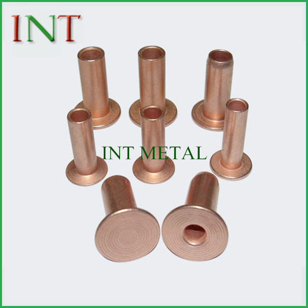 Rebite tubular de cobre