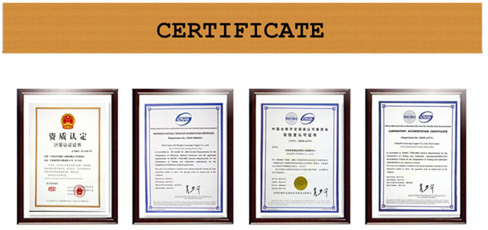 Rebites de cobre sólido certificate