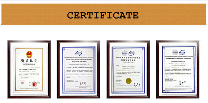 Peças de metal CNC certificate