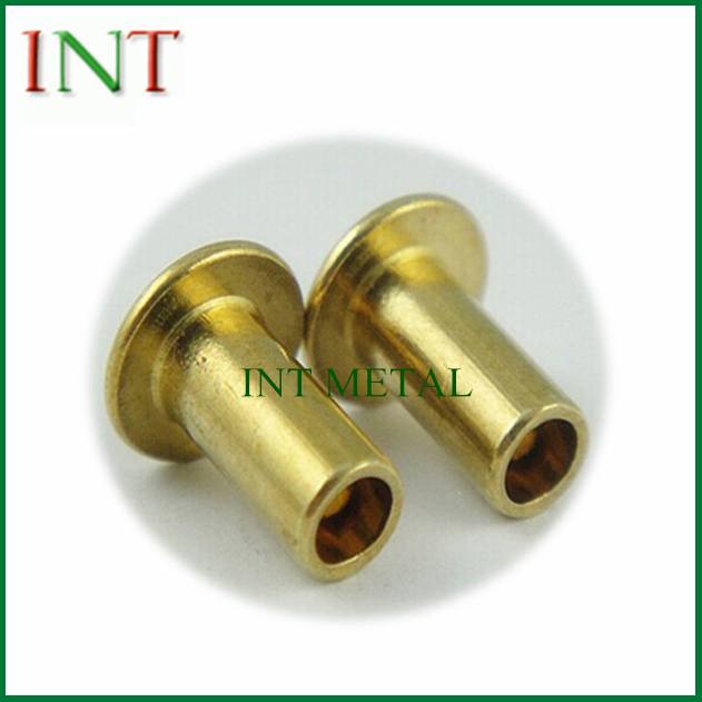 Rebite de bronze semi tubular