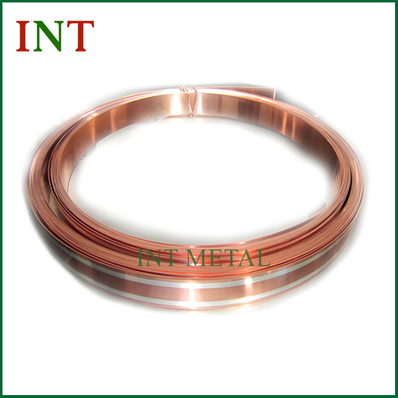 Tira de bronze revestida de prata
